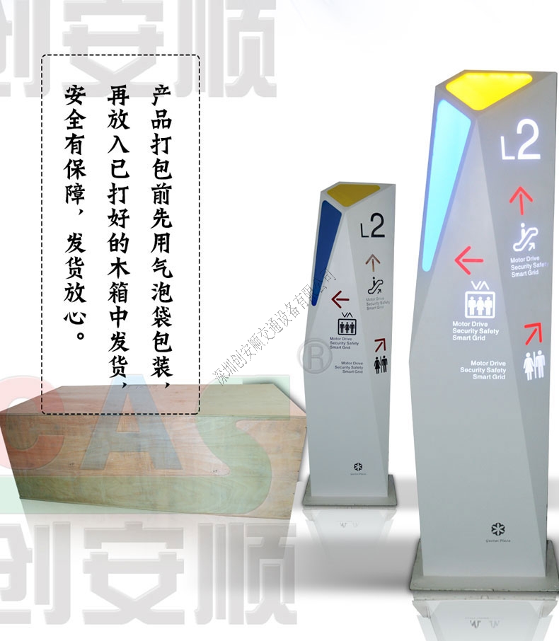 灯箱指示牌包装
